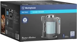 Westinghouse Handmixer Retro Collections - 6 Standen - Blauw - WKHM250BU -Westmark Winkel WKHM250BU Hand Mixer BLUE BOX