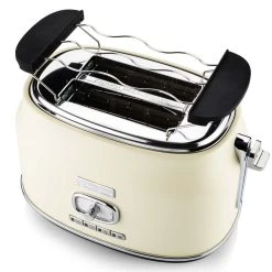 Westinghouse Broodrooster Retro Collections - 2 Sleuven - Vanilla White - WKTTB857WH -Westmark Winkel WKTTB857WH Retro 2 Slice Toaster 3