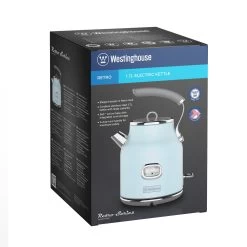 Westinghouse Waterkoker Retro Collections - 2200 W - Blauw - 1.7 Liter - WKWKH148BU 9 Westinghouse Waterkoker Retro Collections - 2200 W - Blauw - 1.7 Liter - WKWKH148BU -Westmark Winkel WKWKH148BU Electric Kettle Retro BLUE Box