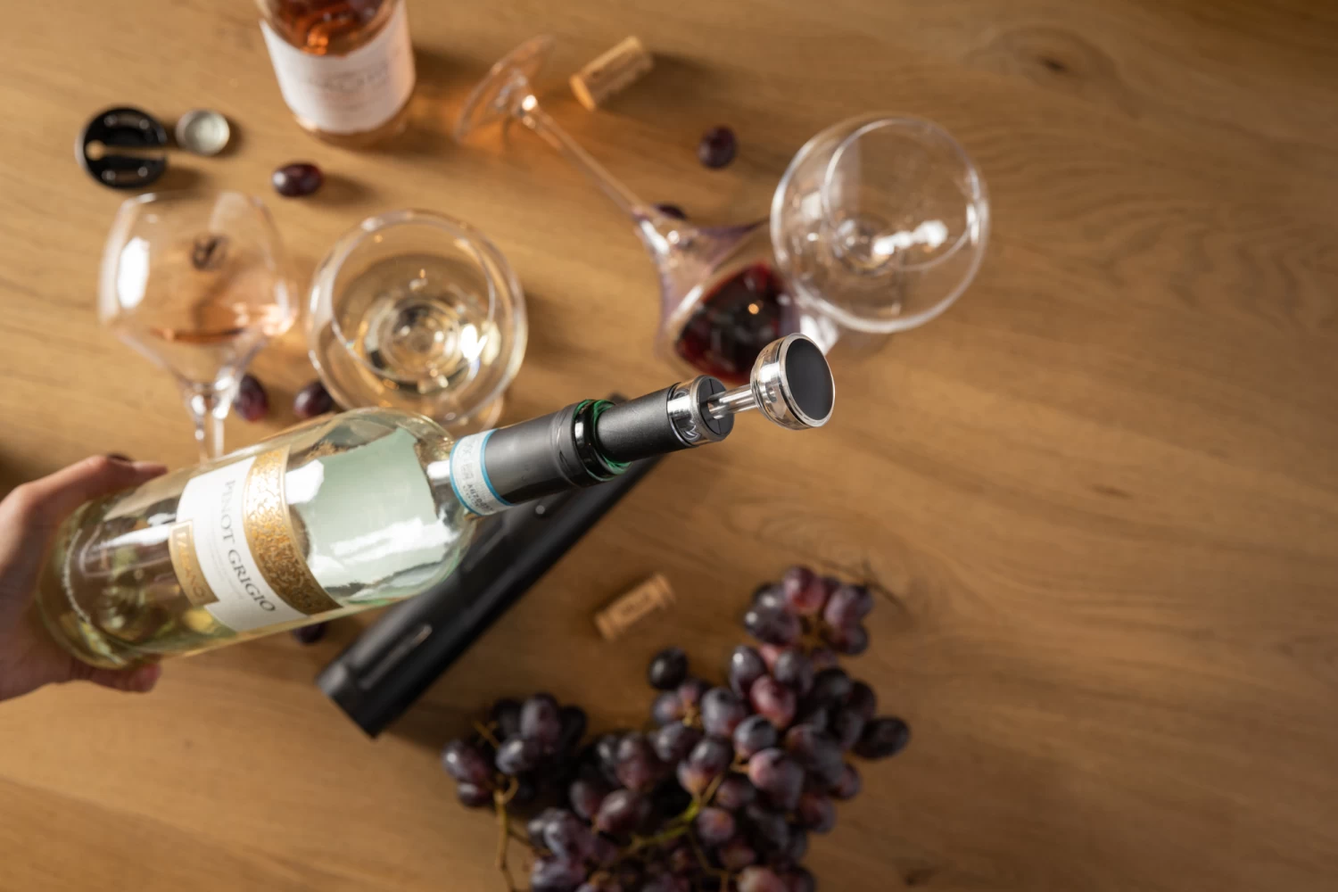 Sareva Wijnopener Set (met Wijnstopper. Foliesnijder & Schenktuit) 7 Sareva Wijnopener Set (met Wijnstopper. Foliesnijder & Schenktuit) - Afbeelding 5