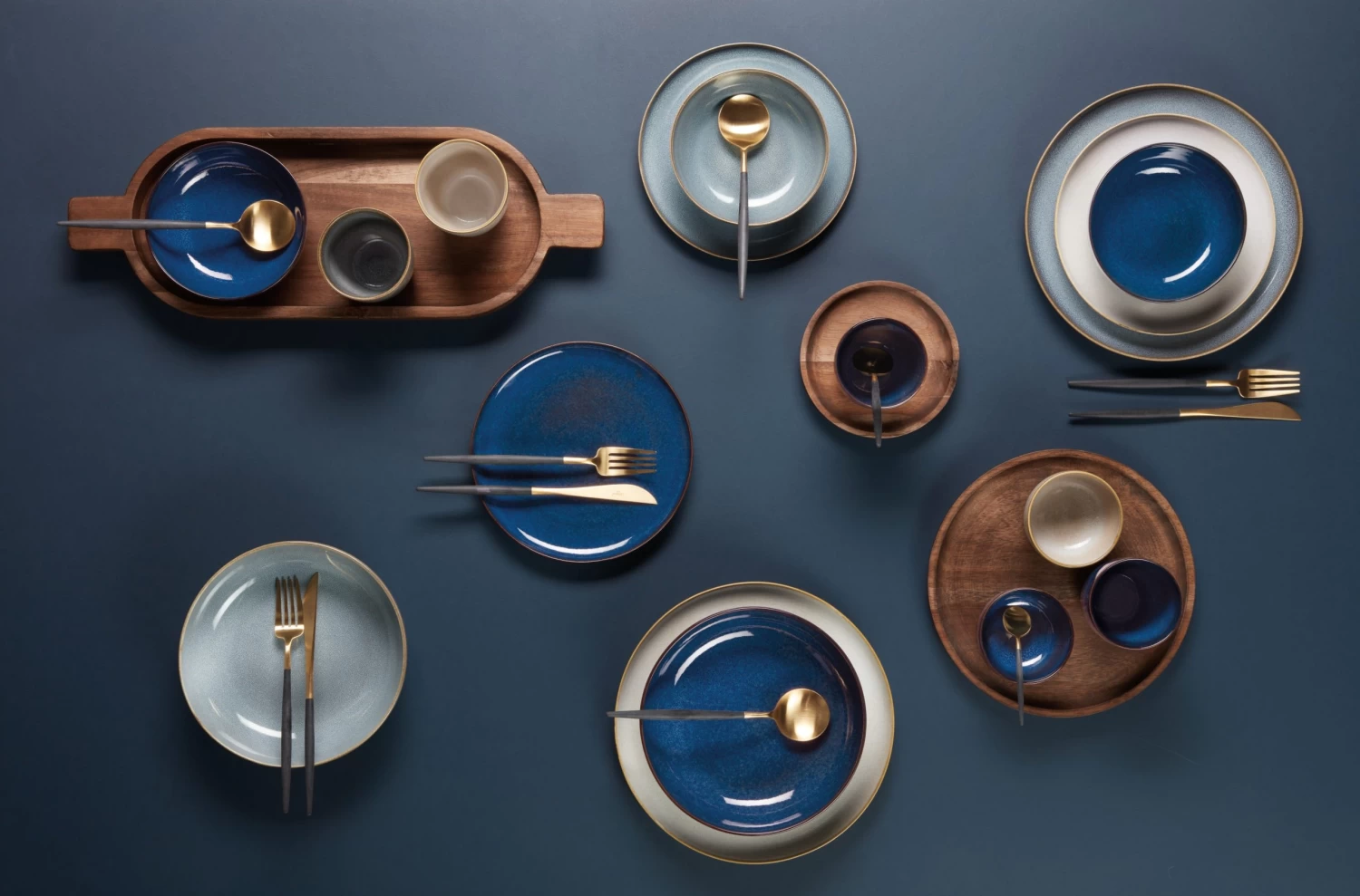 ASA Selection Dinerbord Saisons Midnight Blue ø 27 Cm 4 ASA Selection Dinerbord Saisons Midnight Blue ø 27 Cm - Afbeelding 2