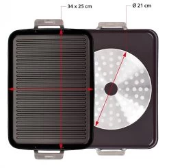 Valira Grillpan Aire Met Handgrepen - 34 X 25 Cm - Standaard Anti-aanbaklaag 10 Valira Grillpan Aire Met Handgrepen - 34 X 25 Cm - Standaard Anti-aanbaklaag -Westmark Winkel ceramic grill pan aire.jpg3