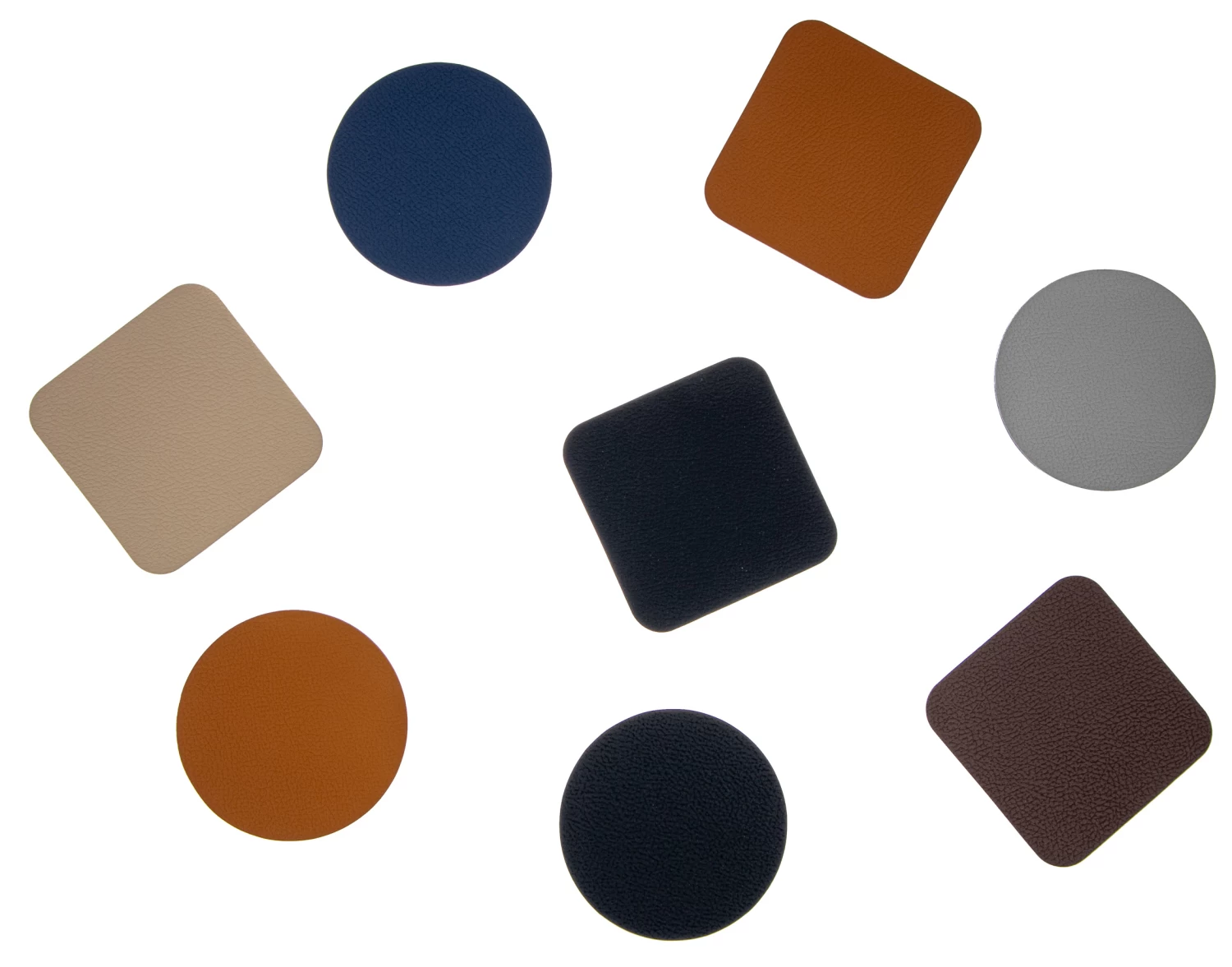 Jay Hill Onderzetters - Vegan Leer - Grijs / Roze - Dubbelzijdig - 10 X 10 Cm - 6 Stuks 5 Jay Hill Onderzetters - Vegan Leer - Grijs / Roze - Dubbelzijdig - 10 X 10 Cm - 6 Stuks - Afbeelding 3