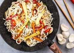 Westinghouse Wokpan Marble Wood - ø 30 Cm - Standaard Anti-aanbaklaag -Westmark Winkel dsvsdc