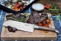 Laguiole Style De Vie Santokumes Olijfhout Met Snijplank -Westmark Winkel gr20sf20Laguiole20santuko20olijf203