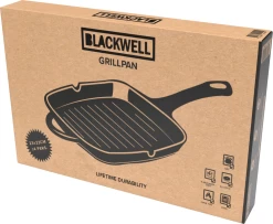 Blackwell Grillpan - Gietijzer - 23 X 23 Cm - Zonder Anti-aanbaklaag 13 Blackwell Grillpan - Gietijzer - 23 X 23 Cm - Zonder Anti-aanbaklaag -Westmark Winkel grill zwart Package New
