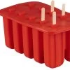 Sareva IJsjesmaker - 10 Ijsjes - Rood - Siliconen - Easy Release - Herbruikbaar -Westmark Winkel ijsjesmaker sareva 1