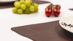 Jay Hill Placemats - Vegan Leer - Bruin / Zand - Dubbelzijdig - 46 X 33 Cm - 6 Stuks -Westmark Winkel jay hill placemat 18 1