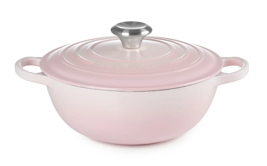 Le Creuset Braadpan Signature - Marmite - Shell Pink - ø 24 Cm / 3.1 Liter 3 Le Creuset Braadpan Signature - Marmite - Shell Pink - ø 24 Cm / 3.1 Liter