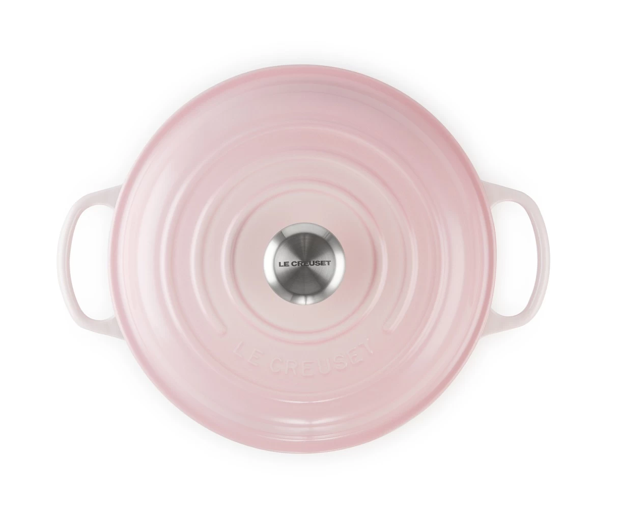 Le Creuset Braadpan Signature - Campagnard - Shell Pink - ø 26 Cm / 2.2 Liter 6 Le Creuset Braadpan Signature - Campagnard - Shell Pink - ø 26 Cm / 2.2 Liter - Afbeelding 4