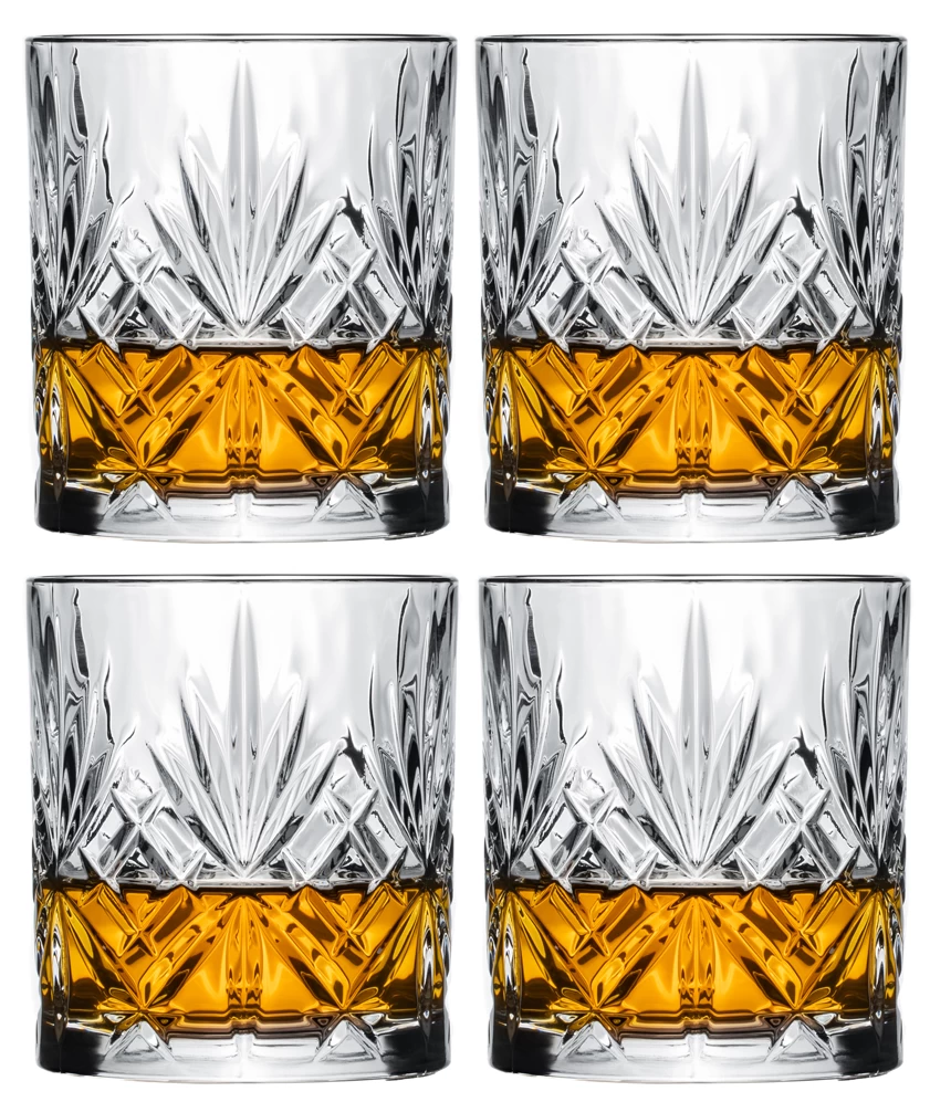 Cookinglife Whiskey Glazen / Cocktailglazen / Waterglazen Moy - 340 Ml - 4 Stuks 3 Cookinglife Whiskey Glazen / Cocktailglazen / Waterglazen Moy - 340 Ml - 4 Stuks