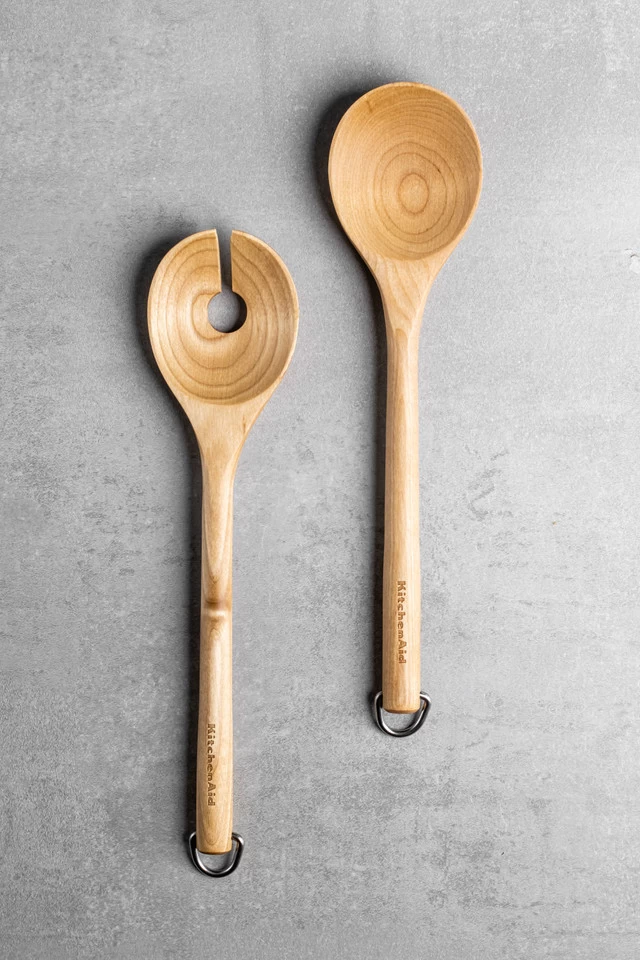 KitchenAid Slabestek Core Berkenhout 2-delig 33 Cm 4 KitchenAid Slabestek Core Berkenhout 2-delig 33 Cm - Afbeelding 2