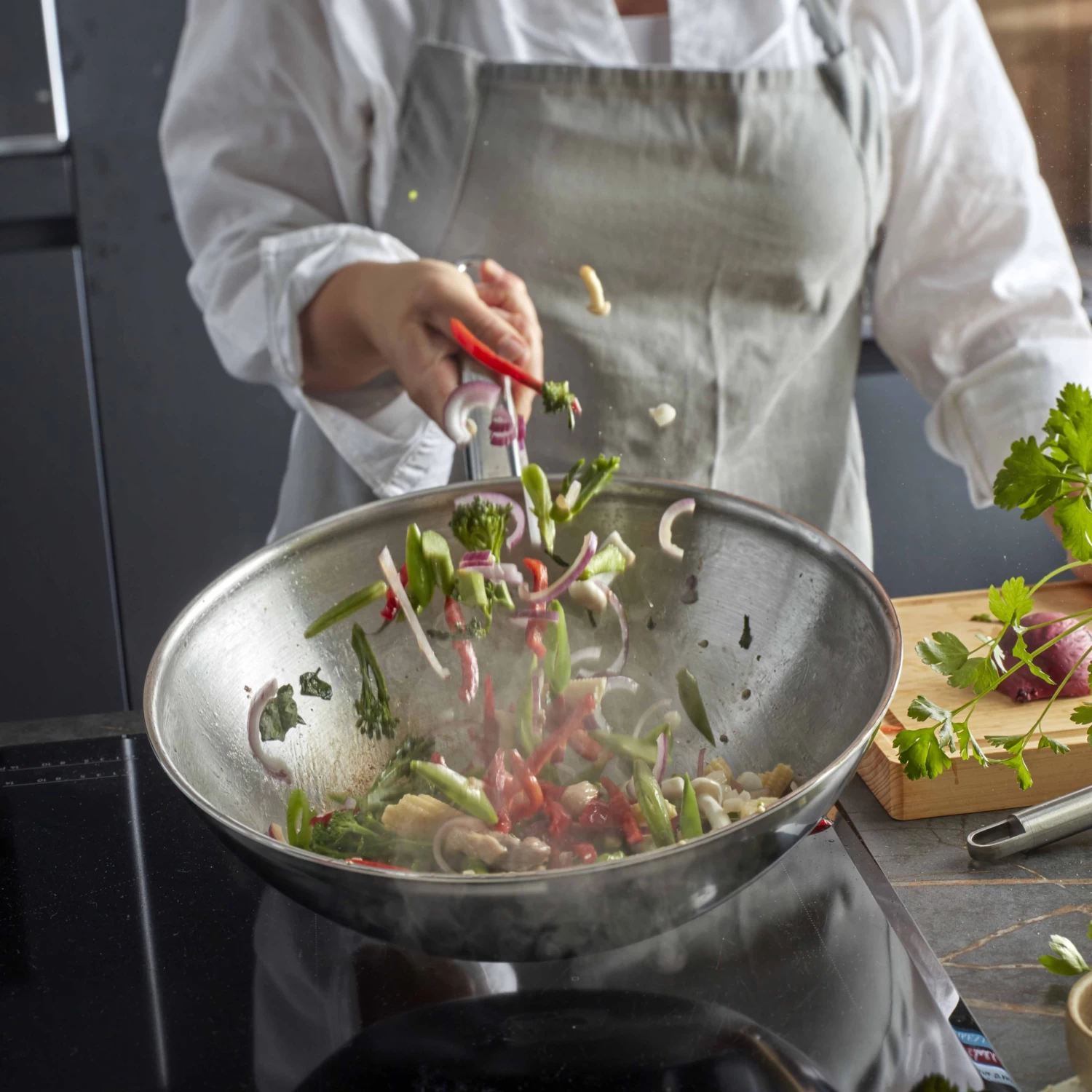 Demeyere Wokpan Apollo 7 - ø 36 Cm 4 Demeyere Wokpan Apollo 7 - ø 36 Cm - Afbeelding 2