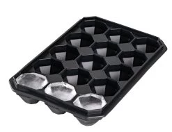 Sareva IJsblokjesvorm Diamonds - 15 Diamant Vormige Ijsblokjes - Siliconen - Easy Release - Herbruikbaar