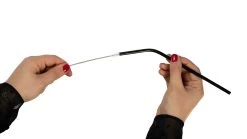 Sareva Herbruikbare Rietjes - Met Borstel - Zwart - Gebogen - 4 Stuks -Westmark Winkel product hand 2