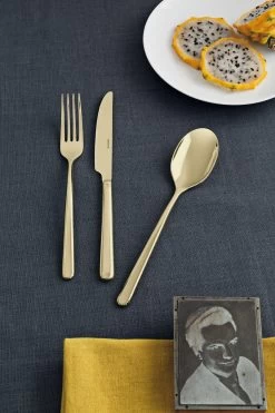 Sambonet Bestekset Linear - Champagne - 24 Delig / 6 Personen -Westmark Winkel sambonet bestekset linear champagne sfeer