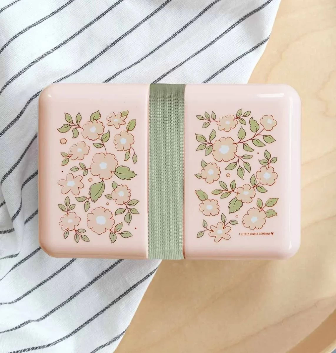 A Little Lovely Company Lunchbox - Roze Bloesems 4 A Little Lovely Company Lunchbox - Roze Bloesems - Afbeelding 2