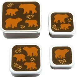 A Little Lovely Company Lunchset - Beren -Westmark Winkel sbsebe43 lr 1 lunch snack box set bears