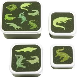 A Little Lovely Company Lunchset - Krokodillen -Westmark Winkel sbsevr59 lr 1 lunch snack box set crocodiles 1