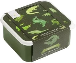 A Little Lovely Company Lunchset - Krokodillen -Westmark Winkel sbsevr59 lr 4 lunch snack box set crocodiles