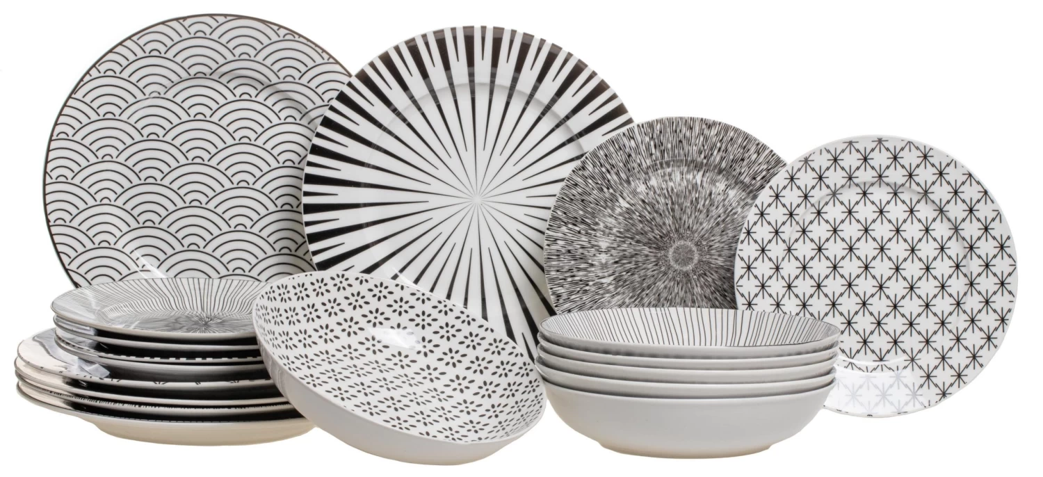 Studio Tavola Serviesset Black Sailor - 18-delig / 6 Personen 3 Studio Tavola Serviesset Black Sailor - 18-delig / 6 Personen