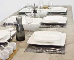 BonBistro Serviesset Yong Squito - Wit - 12-delig / 4 Personen 10 BonBistro Serviesset Yong Squito - Wit - 12-delig / 4 Personen -Westmark Winkel sfeer tafel steigerhout 1