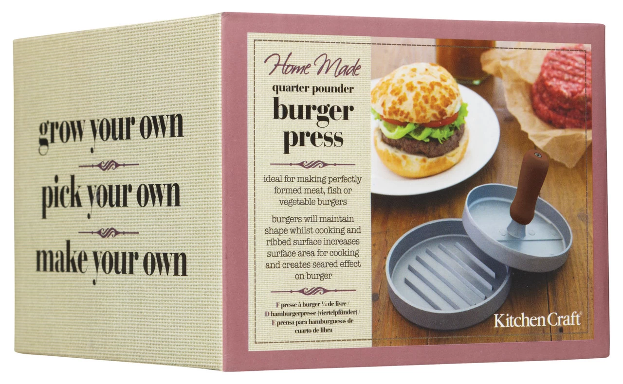 KitchenCraft Hamburgerpers Home Made - Aluminium - ø 11.5 Cm 7 KitchenCraft Hamburgerpers Home Made - Aluminium - ø 11.5 Cm - Afbeelding 5