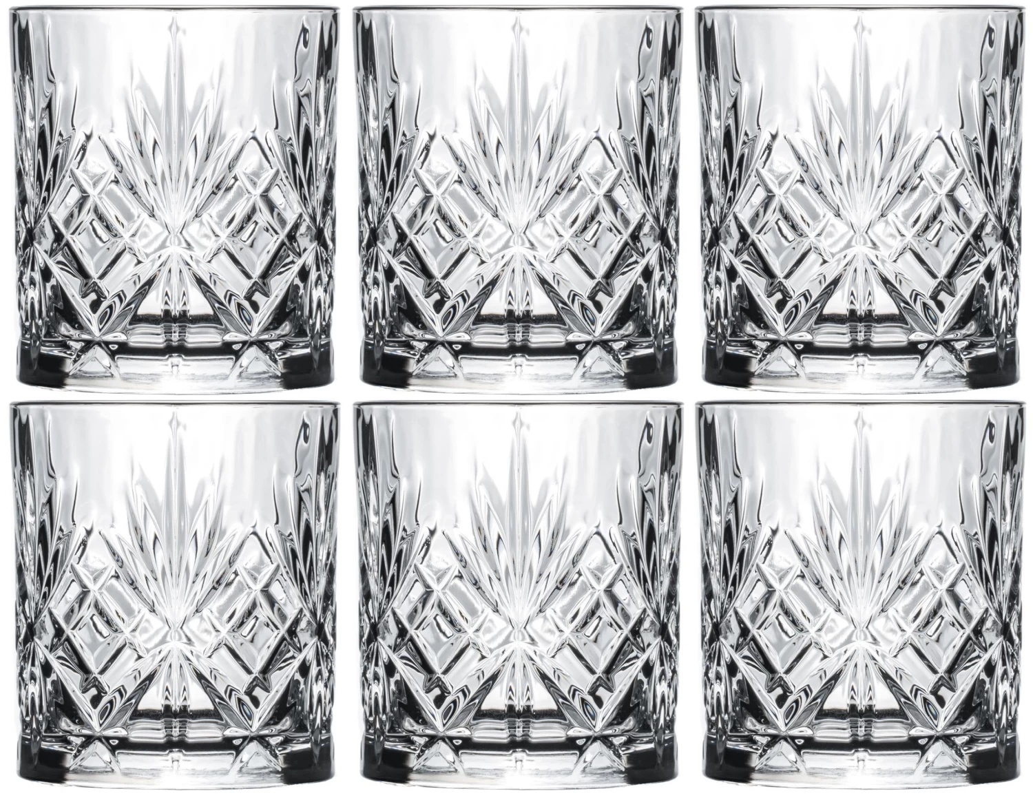 Cookinglife Whiskey Glazen / Cocktailglazen / Waterglazen Moy - 340 Ml - 6 Stuks 3 Cookinglife Whiskey Glazen / Cocktailglazen / Waterglazen Moy - 340 Ml - 6 Stuks