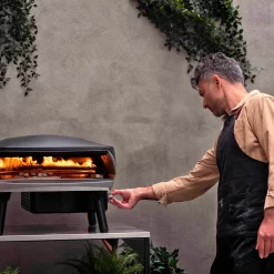 Witt Pizza Oven Etna Rotante - Op Gas Voor Buiten - Mat Grafiet - Voor ø 40 Cm Pizza's - Roterende Pizzasteen -Westmark Winkel witt pizza etna rotante black 06 1